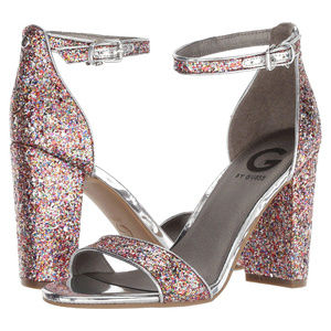 G by Guess Rainbow Glitter Sparkle Heels